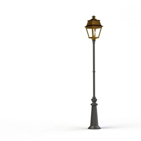 Historische Mastleuchte aus Aluminium und Messing – Avenue 2 Nr. 9 | Roger Pradier